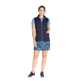 Azure Sky Curved Mesh Full Zip Vest